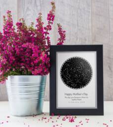 1St Anniversary Gift, Valentine Star Map, Map Night Sky Print, Mother's Day Gift, Wedding Day Birthday Stars, Print Only - thumbnail 1
