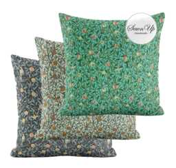 Outdoor Cushion Cover 29 Sizes William Morris Pomegranate & Birds Handmade Trees Leaf Leaves Fruit Waterproof Conservatory Garden - thumbnail 1