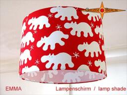 Children's Lampshade Emma ??30 cm Hippopotamus Nursery Light