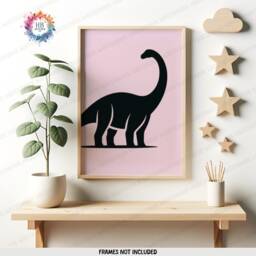 Purple Dinosaur Prints - Set Of 3 Posters - Kid Bedroom Poster Nursery Dino Decor Children Wall Art Pink Kids Playroom Artwork A4/A3 - thumbnail 3