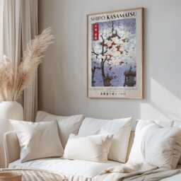 Shiro Kasamatsu, Cherry Blossom Art, Japanese Wall Poster, Japandi, Print, Japandi Art - thumbnail 2