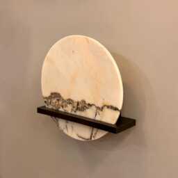 Plasencia Handmade Marble Wall Sconce - Mid-Century Modern Lighting - thumbnail 4