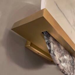Plasencia Handmade Marble Wall Sconce - Mid-Century Modern Lighting - thumbnail 3