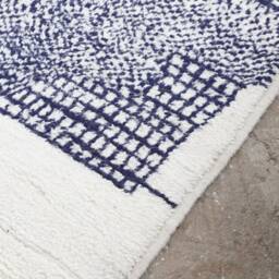 Handmade Boujad Wool Rug Contemporary Moroccan Berber Carpet - thumbnail 4