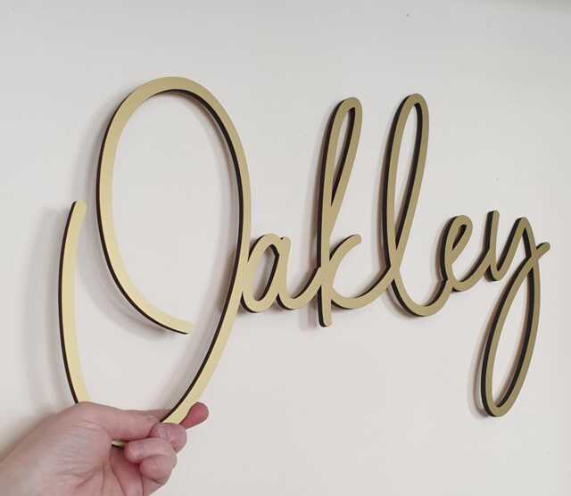 Custom Wooden Name Sign Nursery Wall Decor - image 1