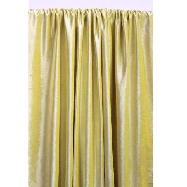 "Yellow Velvet Curtain 52""x84" - image 1