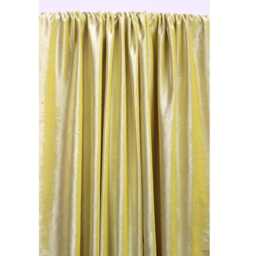 "Yellow Velvet Curtain 52""x84" - thumbnail 1