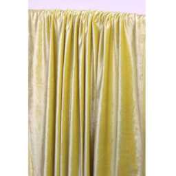 "Yellow Velvet Curtain 52""x84" - thumbnail 4