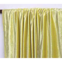 "Yellow Velvet Curtain 52""x84" - thumbnail 3