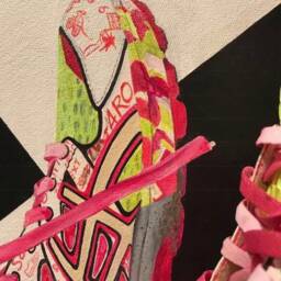 Oh K The Love Hate With Your Shoes Floorcloth - thumbnail 4