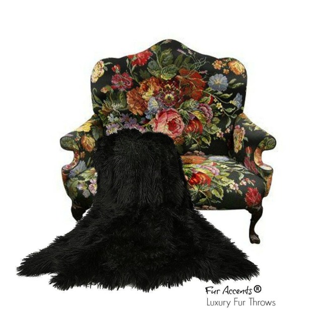 Plush Faux Fur Throw Blanket - Shaggy Llama Design, Accents Usa - image 1