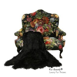 Plush Faux Fur Throw Blanket - Shaggy Llama Design, Accents Usa