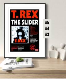 Marc Bolan T.rex The Slider Gicl??e Art Print Poster A5 A4 A3 - Memorabilia Music Wall Lover Fan Gift 70S Glam