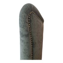 Wingback Chair Balmoral Dove Grey Tartan, Plush Frame - thumbnail 4
