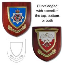 Custom Society Heraldic Shield - Printed Wooden Crests For Clubs & Associations - thumbnail 3