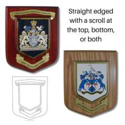 Custom Society Heraldic Shield - Printed Wooden Crests For Clubs & Associations - thumbnail 2