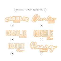 Wooden Pink Name Sign. Baby Girl Nursery Decor. Wall Sign For Kids. Personalized Custom Double - thumbnail 3