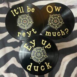 Ow Much , Record Wall Art, Gothic, Music Lover, Gift, Vinyl, Tattoo Style, Retro Decor, Yorkshire, Slang - thumbnail 3