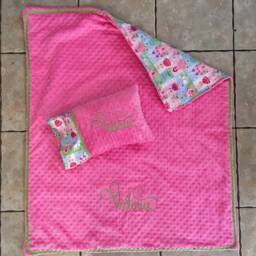 Princess Custom Embroidered Blanket & Pillow Case - With Pillow - thumbnail 2