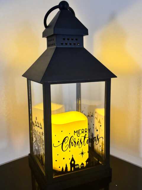 Christmas Holiday Season Personalized Night Light Lantern - image 1