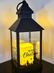 Christmas Holiday Season Personalized Night Light Lantern