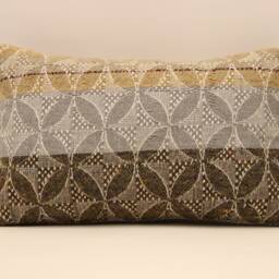 Vintage Kilim Pillow Cover 12x20 Boho Throw Cushion - thumbnail 2