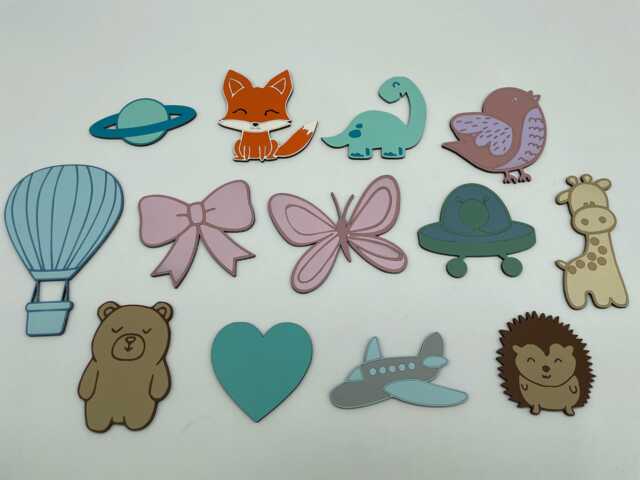 Painted Wooden Embellishments Custom Toy Box Decor, Wall Art - image 1