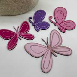 Painted Wooden Embellishments Custom Toy Box Decor, Wall Art - thumbnail 4