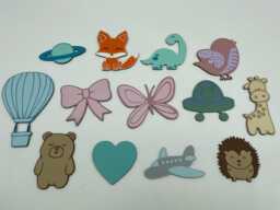 Painted Wooden Embellishments Custom Toy Box Decor, Wall Art
