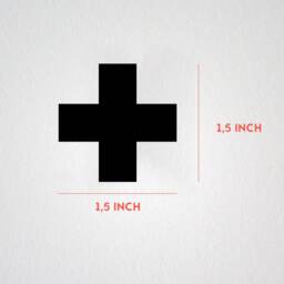 Swiss Cross Wall Decals Black White Decor Stickers Nursery Baby Boy Girl Pattern Modern & Scandinavian - thumbnail 3