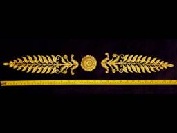 Gilt Or White French Empire Napoleon Victorian Style Decorative Wall Furniture Moulding Pediment Frame Plastic Decoration - thumbnail 1