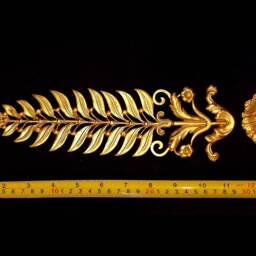 Gilt Or White French Empire Napoleon Victorian Style Decorative Wall Furniture Moulding Pediment Frame Plastic Decoration - thumbnail 2
