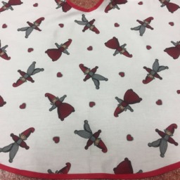 Handmade Cotton Christmas Tree Skirt Swedish Scandinavian Design - thumbnail 2