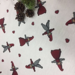 Handmade Cotton Christmas Tree Skirt Swedish Scandinavian Design - thumbnail 3