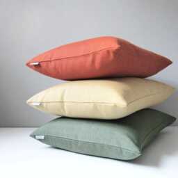 Outdoor Sunbrella?? Pillow Cover in Fern, Rust Or Harvest Gold Sunbrella For Garden, Deck & Patio Loungers, Nature Inspired Cushions - thumbnail 1