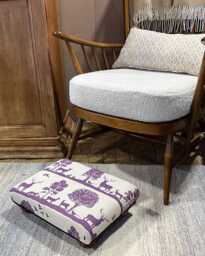 The Amelia Footrest - Voyage Maison Cairngorms in Damson - thumbnail 1