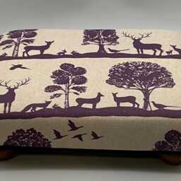 The Amelia Footrest - Voyage Maison Cairngorms in Damson - thumbnail 2