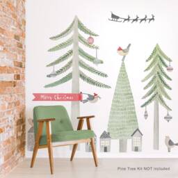 Holiday Extension Kit - Large Fabric Wall Decal Evergreen Mej - thumbnail 4