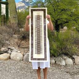 Handmade Mexican Amate Paper Wall Art - Xl 15.5X47 Modern - Unframed - thumbnail 2