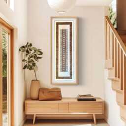 Handmade Mexican Amate Paper Wall Art - Xl 15.5X47 Modern - Unframed - thumbnail 3