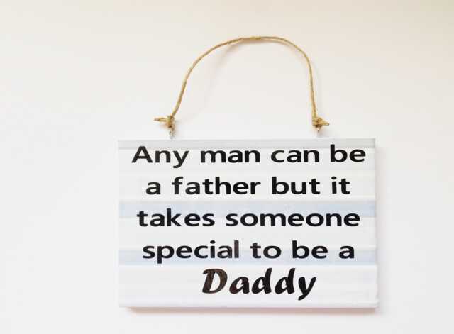 Daddy Sentiment Quote Plaque Meaningful Daddy's Phrase Sign Thoughtful Dads Father's Day Gift - image 1