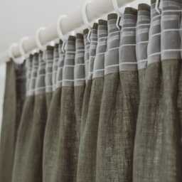 Pencil Pleat Linen Curtain - Natural Window Panel, Custom Washed Drapery, Soft Earthy For Living Room, Bedroom, Or Kitchen - thumbnail 3