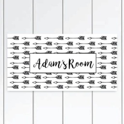 Personalized Arrows Door Sign - Arrow Wall Decor , Tribal Nursery Decor, Sign - thumbnail 1