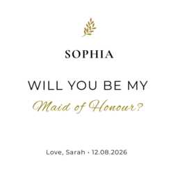 Personalised Maid Of Honour Proposal Candle Gift, Will You Be My Honor Custom Moh - thumbnail 2