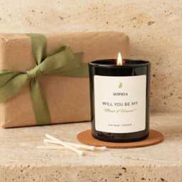 Personalised Maid Of Honour Proposal Candle Gift, Will You Be My Honor Custom Moh - thumbnail 1