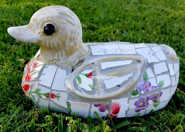 Mosaic Goose Duck Decoy Statue Decoy-Bt - image 1