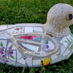 Mosaic Goose Duck Decoy Statue Decoy-Bt - thumbnail 3