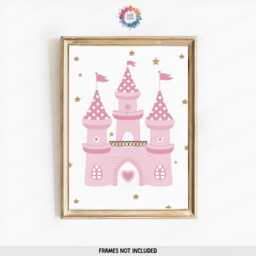 Girls Bedroom Prints, Unicorn Set Of 3 - Baby Room Decor Personalised Wall Art Girl Rainbow Toddler Playroom Picture - thumbnail 3