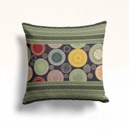 Ethnic Pillow Cover, Geometric Cushion Case, Traditional Farmhouse Living Room Decoration, Aztec Southwestern Decor - thumbnail 2