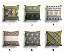 Ethnic Pillow Cover, Geometric Cushion Case, Traditional Farmhouse Living Room Decoration, Aztec Southwestern Decor - thumbnail 1